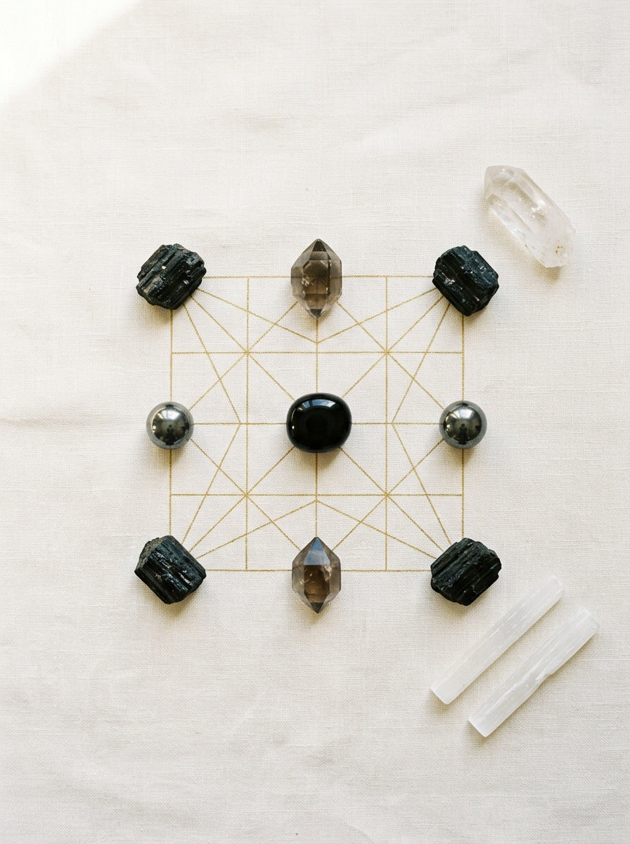 Onyx crystal grid