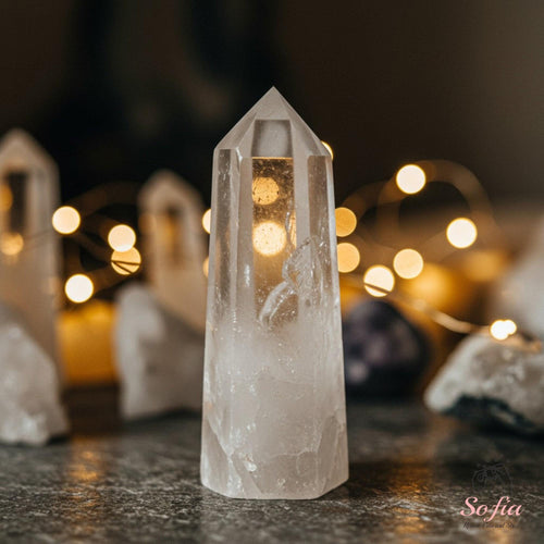Clear Quartz Crystal Tower | Crystal Stone Decor