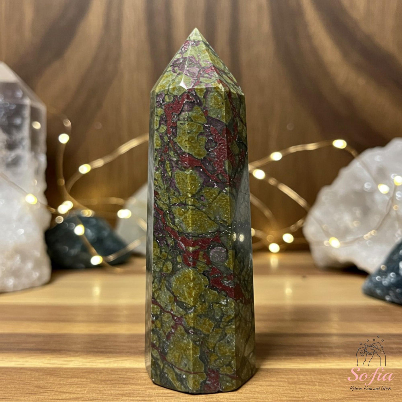 Dragon Bloodstone Crystal Tower | Crystal Stone Decor