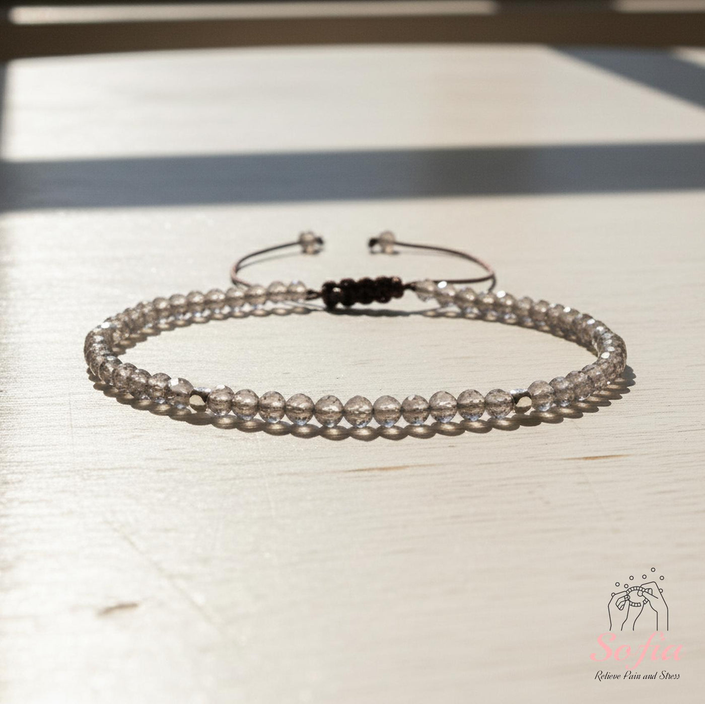 Smoky Quartz Bracelet | Delicate Layering Gemstone Jewelry