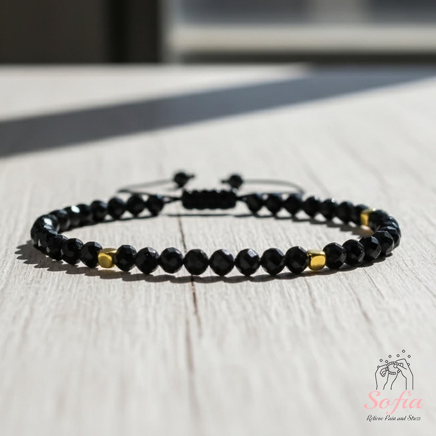Obsidian Bracelet Dainty Style | Delicate Layering Gemstone Jewelry