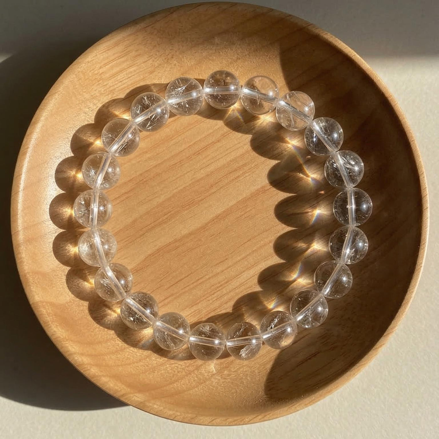 Clear Quartz Stretch Bracelet | Beaded Crystal Jewelry