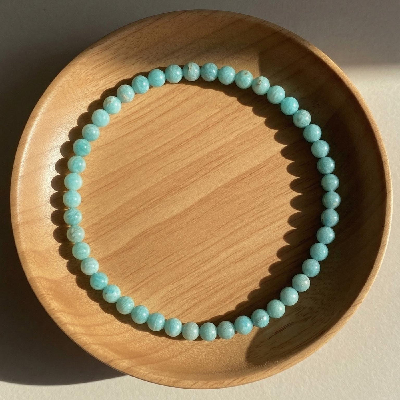 4MM Amazonite Bracelet | Dainty Beaded Crystal Jewelry