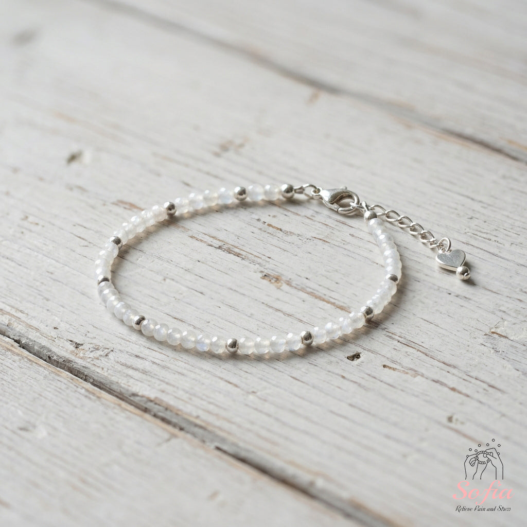 Moonstone Bracelet | Minimalist Dainty Jewelry Stackable
