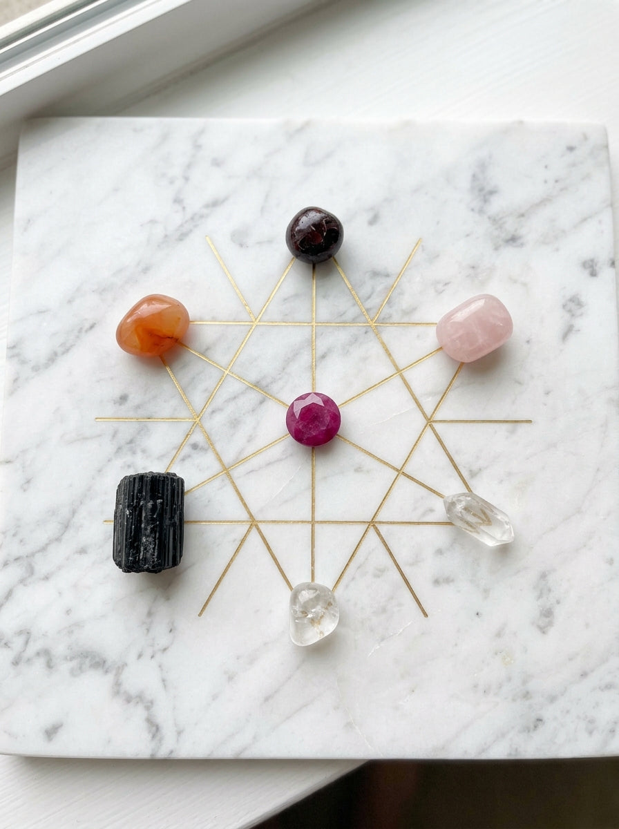 Ruby crystal grid