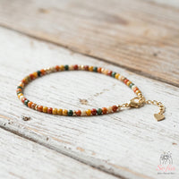 Alashan Agate Bracelet | Minimalist Dainty Jewelry Stackable