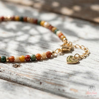 Alashan Agate Bracelet | Minimalist Dainty Jewelry Stackable