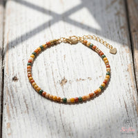 Alashan Agate Bracelet | Minimalist Dainty Jewelry Stackable