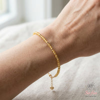 Citrine Bracelet | Minimalist Dainty Jewelry Stackable