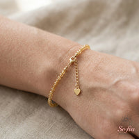 Citrine Bracelet | Minimalist Dainty Jewelry Stackable