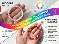 UV-Reactive Beads Necklace & Bracelet Set | Dopamine Aesthetic Jewelry