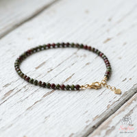 Dragon Bloodstone Bracelet | Minimalist Dainty Jewelry Stackable