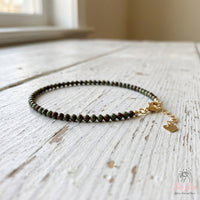 Dragon Bloodstone Bracelet | Minimalist Dainty Jewelry Stackable