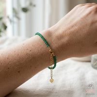 Emerald Bracelet | Minimalist Dainty Jewelry Stackable