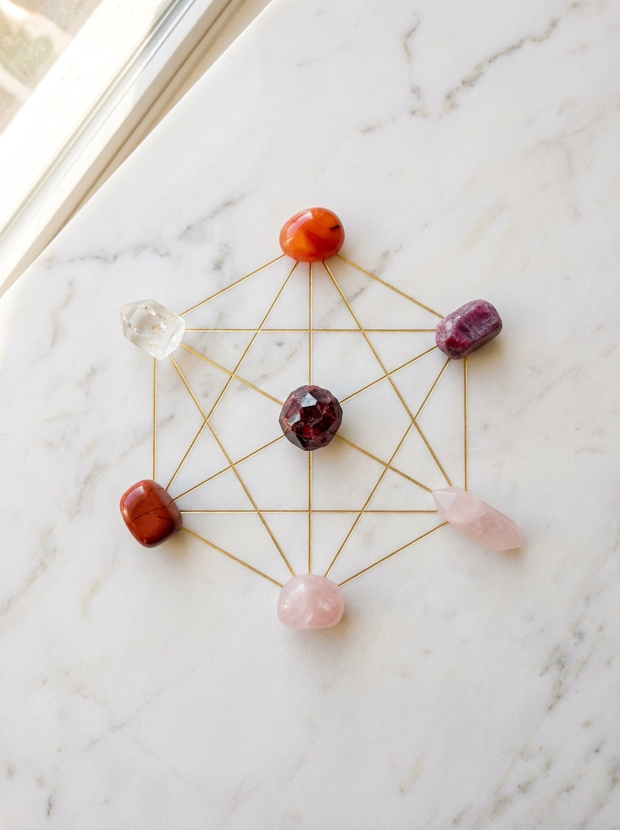 Garnet crystal grid