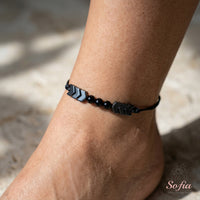 Hematite Anklet | Minimalist Design Crystal Jewelry