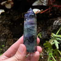 Rainbow Fluorite Crystal Tower | Crystal Stone Decor