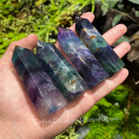 Rainbow Fluorite Crystal Tower | Crystal Stone Decor