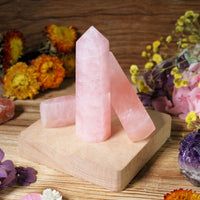 Rose Quartz Crystal Tower | Crystal Stone Decor