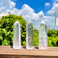 Clear Quartz Crystal Tower | Crystal Stone Decor