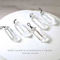 Clear Quartz Necklace | Boho Crystal Pendant Jewelry