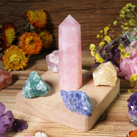 Rose Quartz Crystal Tower | Crystal Stone Decor