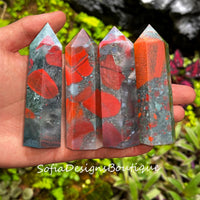 African Bloodstone Crystal Tower | Crystal Stone Decor