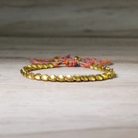 Copper Beads Bracelet | Delicate Layering Gemstone Jewelry