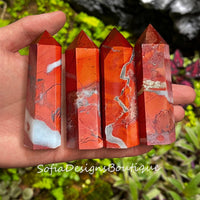 Red Jasper Crystal Tower | Crystal Stone Decor