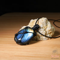 Labradorite Necklace | Boho Crystal Pendant Jewelry