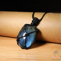 Labradorite Necklace | Boho Crystal Pendant Jewelry