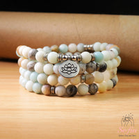 Amazonite Necklace | 108 Mala Beads Jewelry