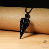 Obsidian Necklace | Boho Crystal Pendant Jewelry