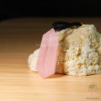 Rose Quartz Necklace | Boho Crystal Pendant Jewelry