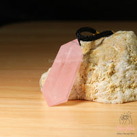 Rose Quartz Necklace | Boho Crystal Pendant Jewelry