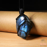 Labradorite Necklace | Boho Crystal Pendant Jewelry
