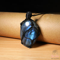 Labradorite Necklace | Boho Crystal Pendant Jewelry