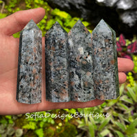 UV-Reactive Yooperlite Crystal Tower | Crystal Stone Decor