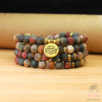 Red Creek Jasper Necklace | 108 Mala Beads Jewelry