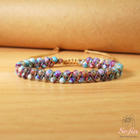 Sea Sediment Jasper Bracelet | Layering Gemstone Jewelry