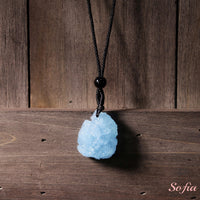 Aquamarine Necklace | Boho Crystal Pendant Jewelry