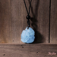 Aquamarine Necklace | Boho Crystal Pendant Jewelry