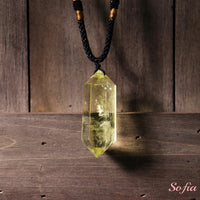 Citrine Necklace | Boho Crystal Pendant Jewelry
