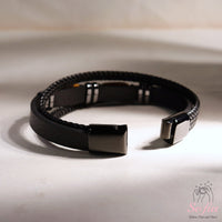 Tigers Eye Leather Bracelet | Protection Jewelry Magnetic