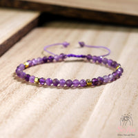 Amethyst Bracelet | Delicate Layering Gemstone Jewelry