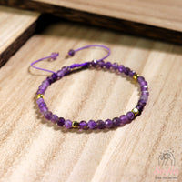 Amethyst Bracelet | Delicate Layering Gemstone Jewelry