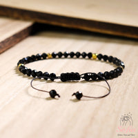 Obsidian Bracelet Dainty Style | Delicate Layering Gemstone Jewelry