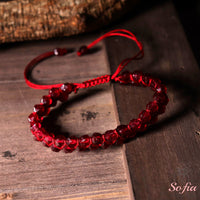Garnet Bracelet Double Layer | Layering Gemstone Jewelry