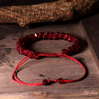 Garnet Bracelet Double Layer | Layering Gemstone Jewelry