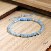Aquamarine Bracelet | Layering Gemstone Heishi Beaded Bracelets